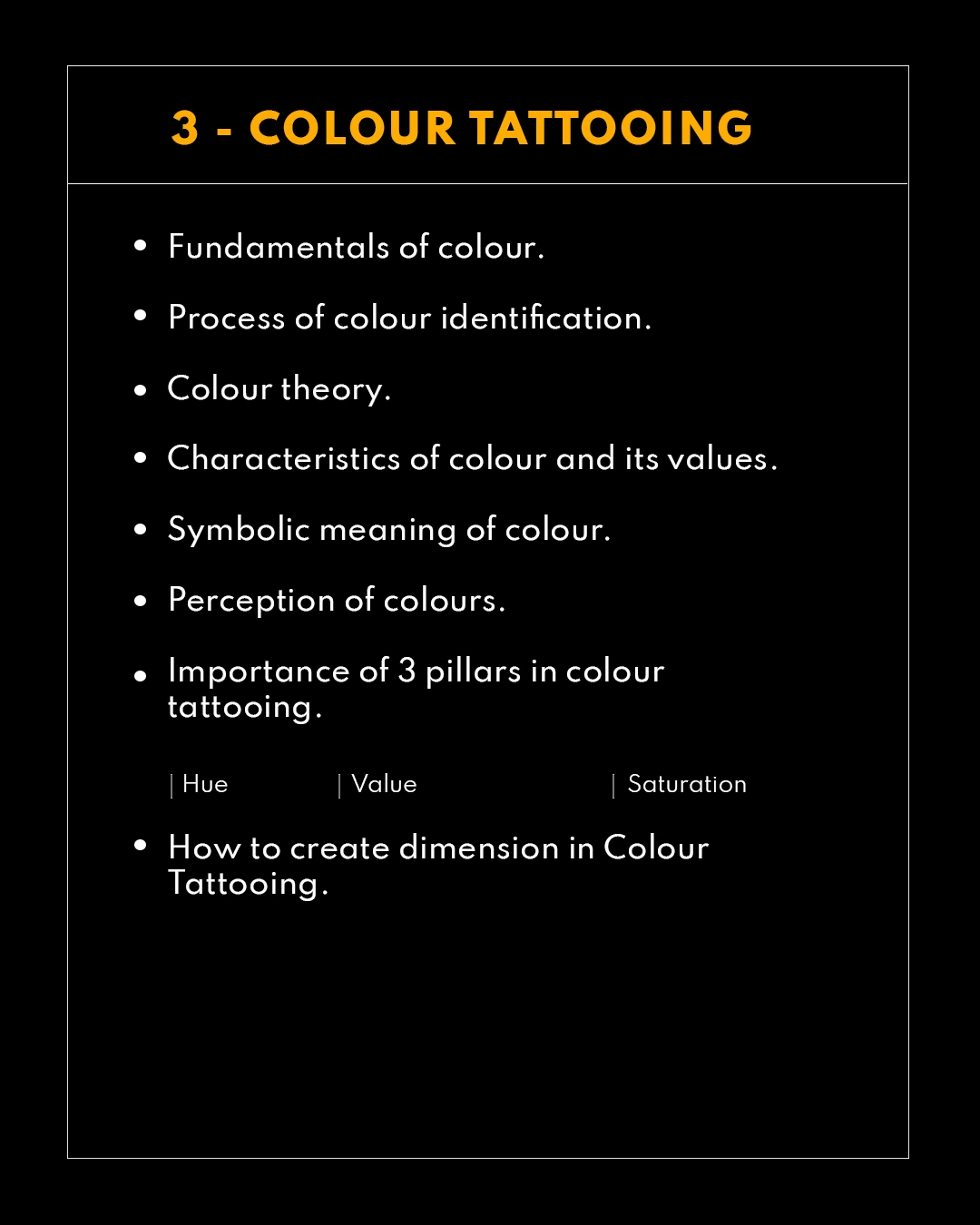 colour tattooing