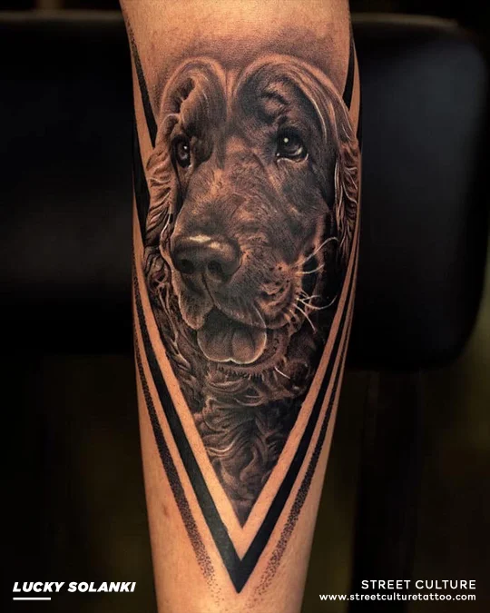 Tattoo tagged with: small, pet, dog, single needle, micro, animal, tiny,  mrk, yorkshire terrier, ifttt, little, golden retriever, inner forearm |  inked-app.com