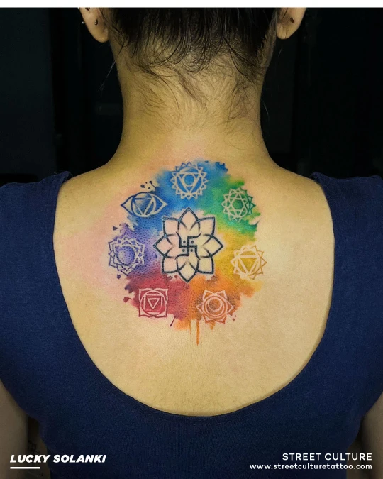 Watercolor snowflake mandala tattoo | Deanna Wardin | Flickr